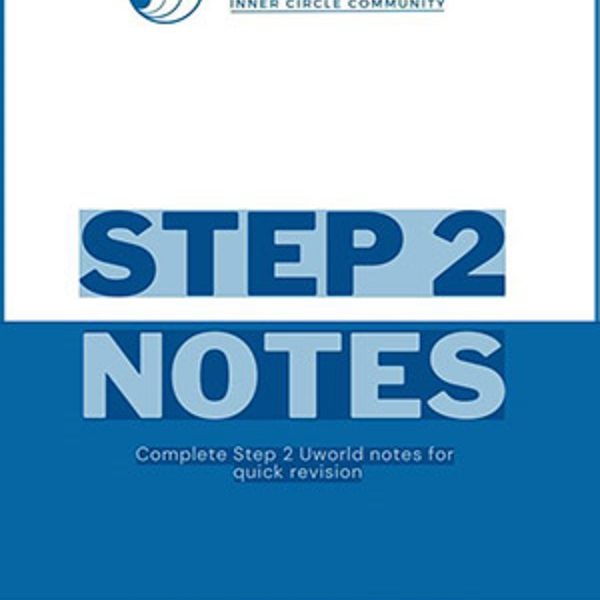 دانلود کتاب Step 2 Notes: Complete Step 2 Uworld notes for Quick Revision