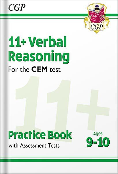 خرید و دانلود نسخه کامل کتاب 11+ CEM Verbal Reasoning Practice Book & Assessment Tests – Ages 9-10 by CGP Books