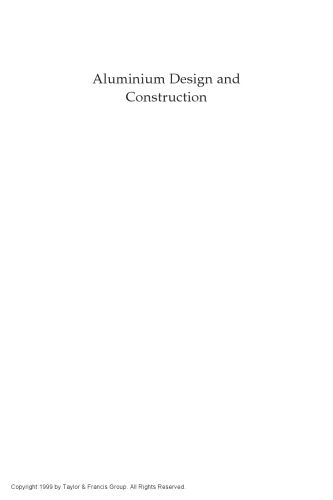 خرید و دانلود نسخه کامل کتاب Aluminium Design and Construction