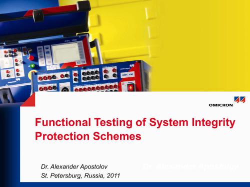 خرید و دانلود نسخه کامل کتاب Apostolov Alexander Functional Testing of System Integrity Protection Schemes