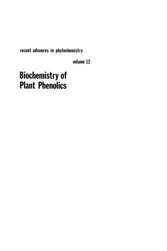 خرید و دانلود نسخه کامل کتاب Biochemistry of Plant Phenolics