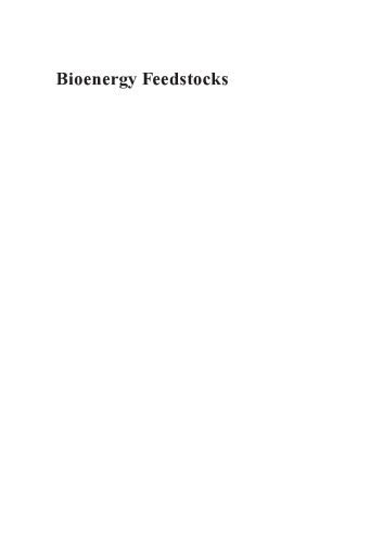 خرید و دانلود نسخه کامل کتاب Bioenergy Feedstocks: Breeding and Genetics