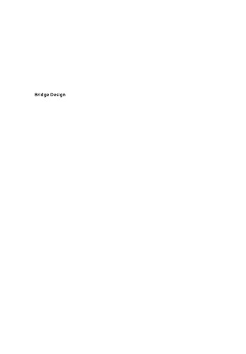خرید و دانلود نسخه کامل کتاب Bridge Design: Concepts and Analysis