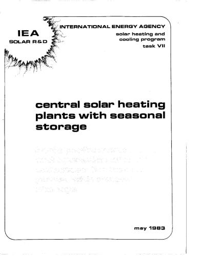 خرید و دانلود نسخه کامل کتاب Central solar heating plant with seasonal storage: Basic performance, cost, and operation of solar collectors for heating plants with seasonal storage (Централизованные солнечные системы теплоснабжения с сезонным аккумулятором: Основны