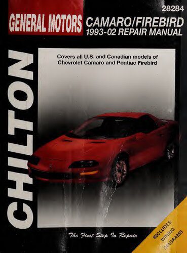 خرید و دانلود نسخه کامل کتاب Chilton’s General Motors Camaro/Firebird 1993-02 Repair Manual