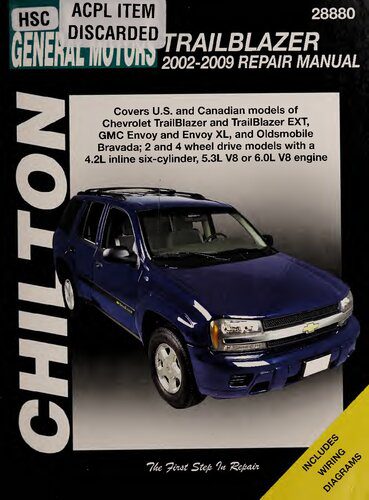 خرید و دانلود نسخه کامل کتاب Chilton’s General Motors TrailBlazer 2002-2009 Repair Manual