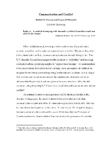 خرید و دانلود نسخه کامل کتاب Communication and Conflict