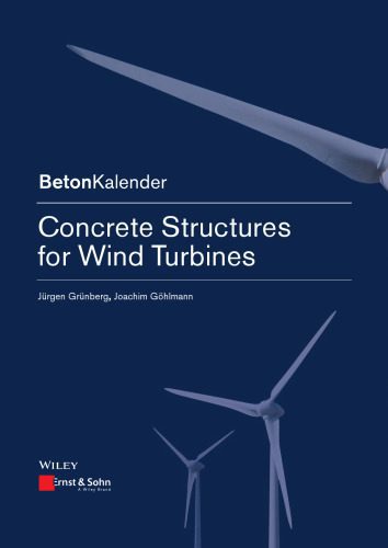 خرید و دانلود نسخه کامل کتاب Concrete Structures for Wind Turbines