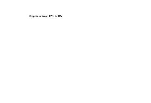خرید و دانلود نسخه کامل کتاب Deep-Submicron CMOS ICs – From Basics to ASICs