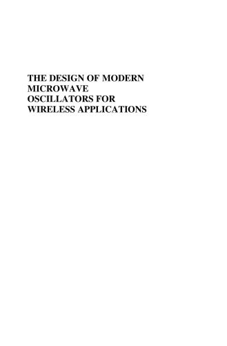 خرید و دانلود نسخه کامل کتاب Design of Modern Microwave Oscillators for Wireless Applications: Theory and Optimization