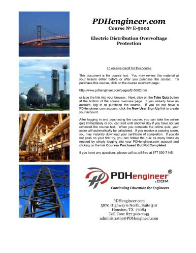 خرید و دانلود نسخه کامل کتاب Electric Distribution Overvoltage Protection