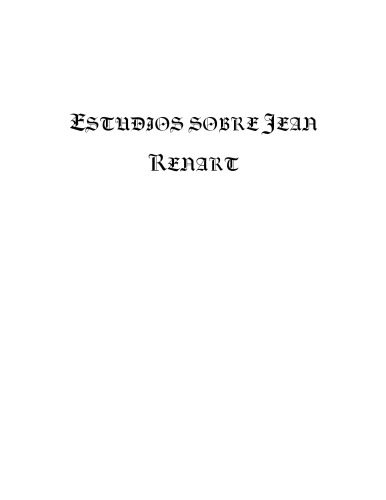 خرید و دانلود نسخه کامل کتاب Estudios sobre Jean Renart
