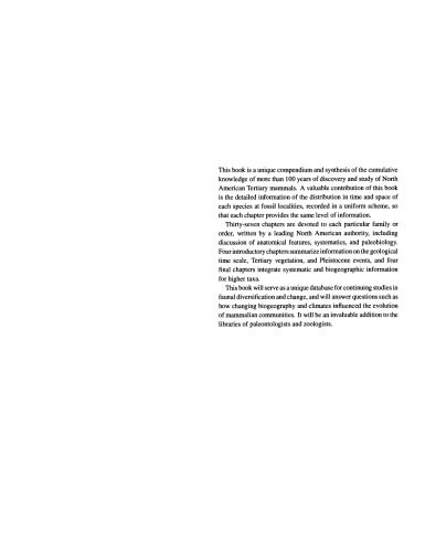 خرید و دانلود نسخه کامل کتاب Evolution of Tertiary Mammals of North America