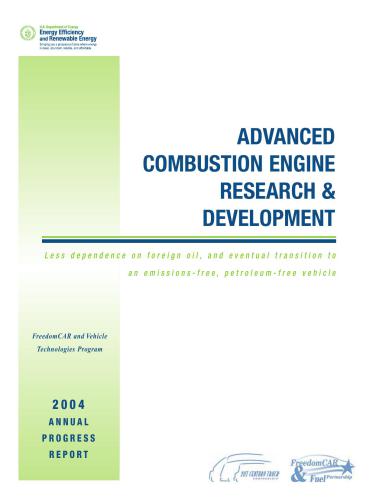 خرید و دانلود نسخه کامل کتاب Fy 2004 Progress Report for Advanced Combustion Engine Research аnd Development