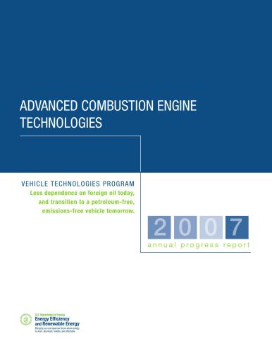 خرید و دانلود نسخه کامل کتاب Fy 2007 Progress Report for Advanced Combustion Engine Research аnd Development