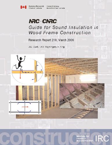 خرید و دانلود نسخه کامل کتاب Guide for Sound Insulation in Wood Frame Construction