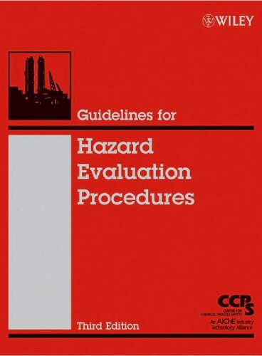 خرید و دانلود نسخه کامل کتاب Guidelines for Hazard Evaluation Procedures