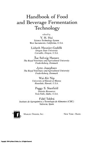 خرید و دانلود نسخه کامل کتاب Handbook of Food and Beverage Fermentation Technology