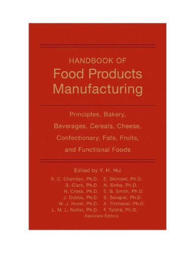 خرید و دانلود نسخه کامل کتاب Handbook of food products manufacturing