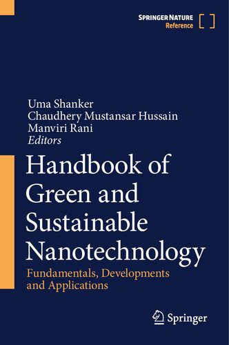 خرید و دانلود نسخه کامل کتاب Handbook of Green and Sustainable Nanotechnology: Fundamentals, Developments and Applications