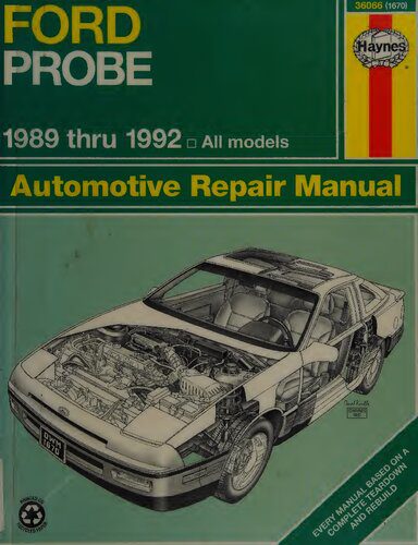 خرید و دانلود نسخه کامل کتاب Haynes Ford Probe Automotive Repair Manual