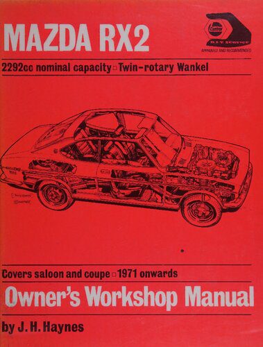 خرید و دانلود نسخه کامل کتاب Haynes Mazda RX2 Owners Workshop Manual