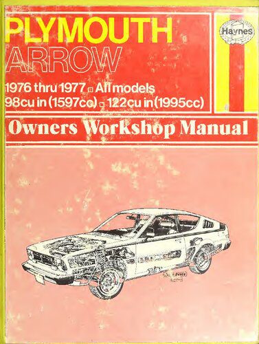 خرید و دانلود نسخه کامل کتاب Haynes Plymouth Arrow Owners Workshop Manual