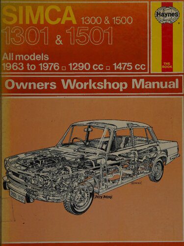 خرید و دانلود نسخه کامل کتاب Haynes Simca Owners Workshop Manual