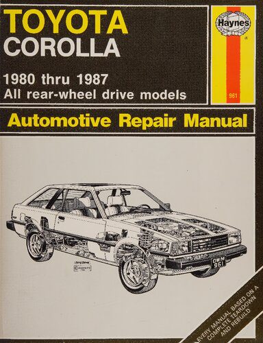 خرید و دانلود نسخه کامل کتاب Haynes Toyota Corolla RWD Automotive Repair Manual