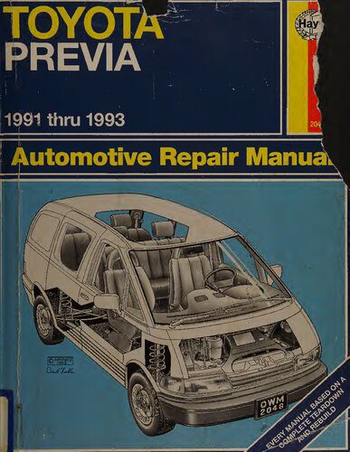 خرید و دانلود نسخه کامل کتاب Haynes Toyota Previa Automotive Repair Manual