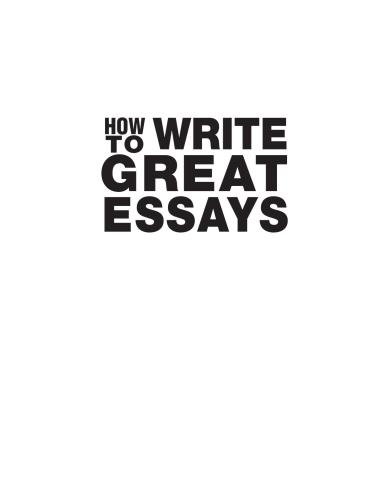 خرید و دانلود نسخه کامل کتاب How to write great essays