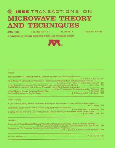 خرید و دانلود نسخه کامل کتاب IEEE MTT-V031-I04 (1983-04)