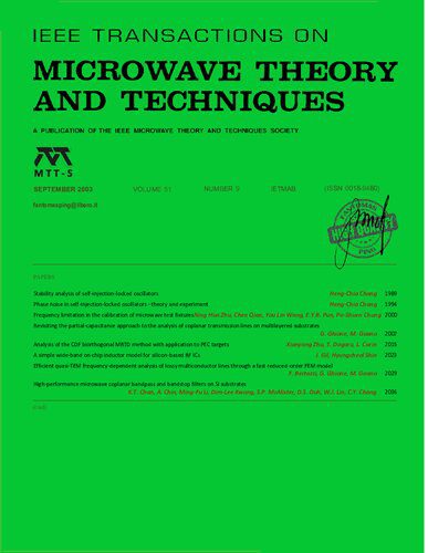 خرید و دانلود نسخه کامل کتاب IEEE MTT-V051-I09 (2003-09)