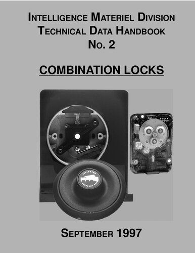 خرید و دانلود نسخه کامل کتاب Intelligence Materiel Division Technical Data Handbook No. 2 – Combination Locks