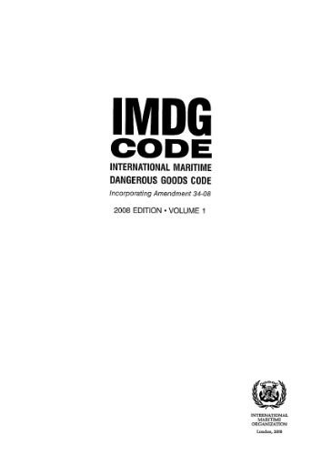 خرید و دانلود نسخه کامل کتاب International Maritime Dangerous Goods Code. Vol.1