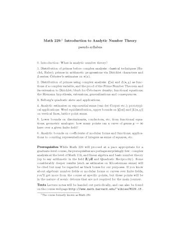 خرید و دانلود نسخه کامل کتاب Introduction to analytic number theory