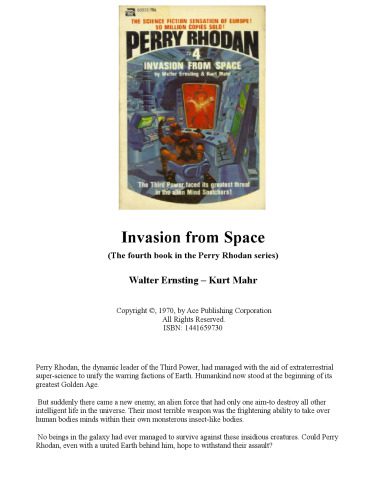 خرید و دانلود نسخه کامل کتاب Invasion from Space (The fourth book in the Perry Rhodan series)