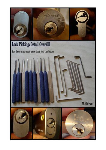 خرید و دانلود نسخه کامل کتاب Lock Picking: Detail Overkill – For Those Who Want More Than Just the Basics