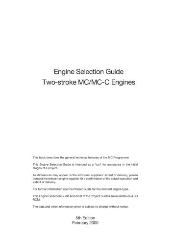 خرید و دانلود نسخه کامل کتاب MAN B&W Two-stroke MC/MC-C Engines