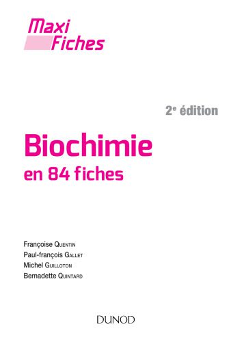 خرید و دانلود نسخه کامل کتاب Maxi fiches – Biochimie – 2e éd.