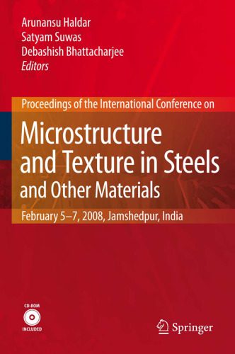 خرید و دانلود نسخه کامل کتاب Microstructure and Texture in Steels: and Other Materials