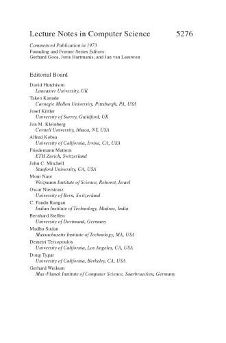 خرید و دانلود نسخه کامل کتاب Modelling Autonomic Communications Environments: Third IEEE International Workshop, MACE 2008, Samos Island, Greece, September 22-26, 2008. Proceedings