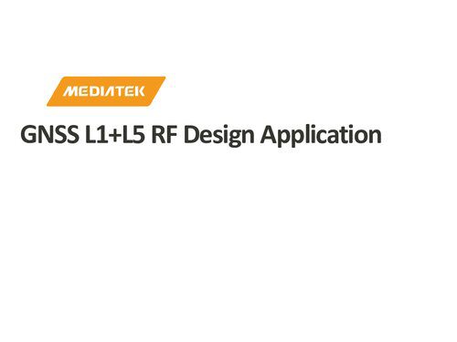 خرید و دانلود نسخه کامل کتاب MT6631 GNSS L1+L5 RF Design Application
