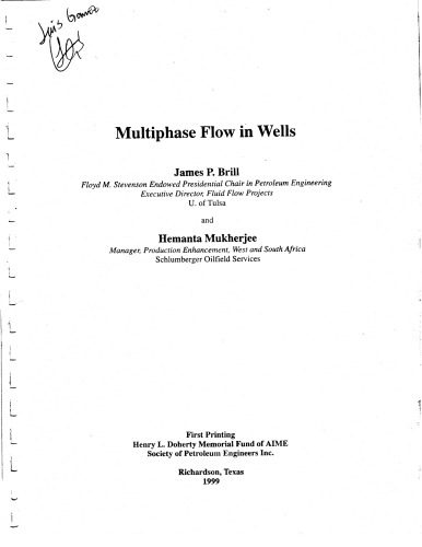 خرید و دانلود نسخه کامل کتاب Multiphase Flow in Wells, No. 17
