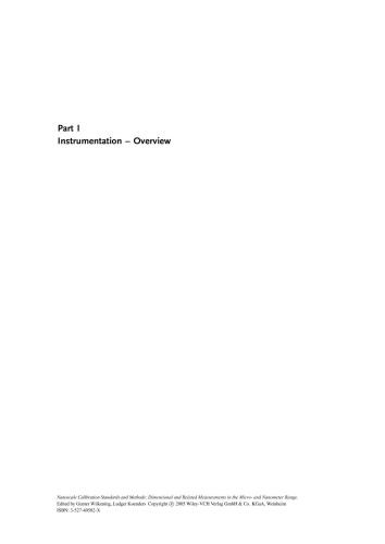 خرید و دانلود نسخه کامل کتاب Nanoscale Calibration Standards and Methods