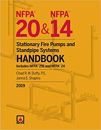 خرید و دانلود نسخه کامل کتاب NFPA 20 and NFPA 14, Stationary Fire Pumps and Standpipe Systems Handbook, 2019 Edition