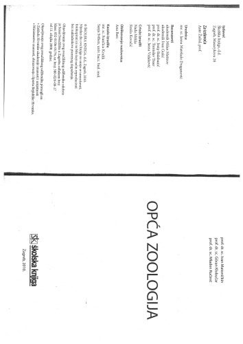 خرید و دانلود نسخه کامل کتاب Opća zoologija