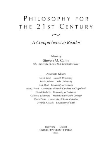 خرید و دانلود نسخه کامل کتاب Philosophy for the 21st Century: A Comprehensive Reader
