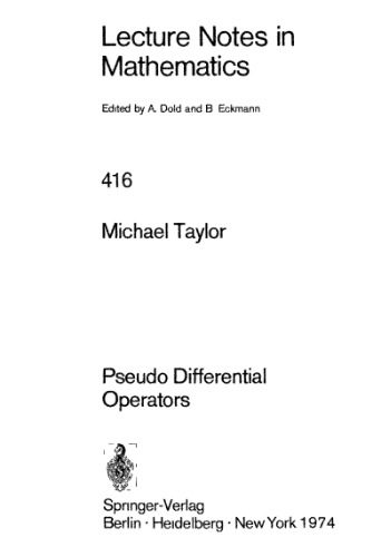 خرید و دانلود نسخه کامل کتاب Pseudo Differential Operators