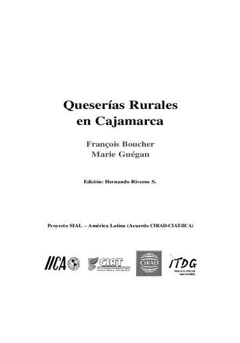 خرید و دانلود نسخه کامل کتاب Queserías Rurales en Cajamarca